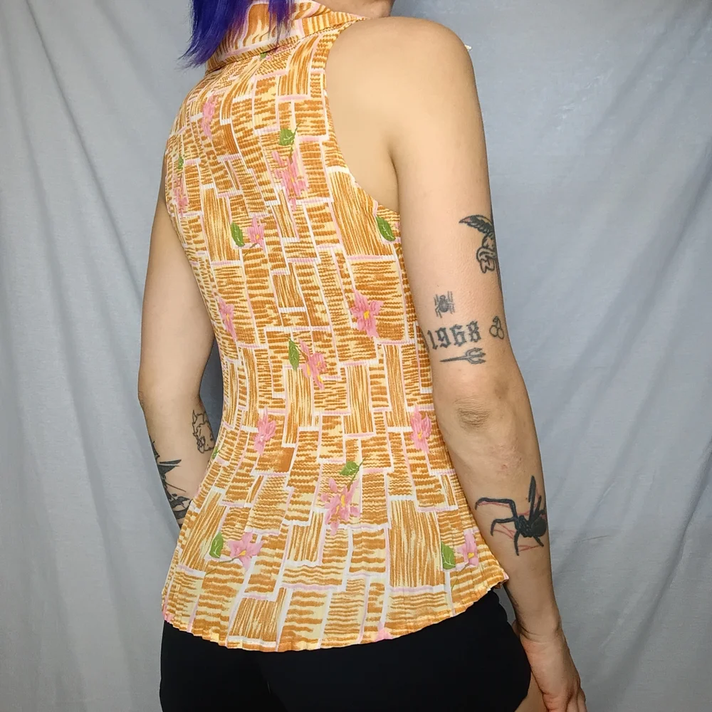 FP Movement by Free People Orange and Pink Blouse - Picture 2 of 3